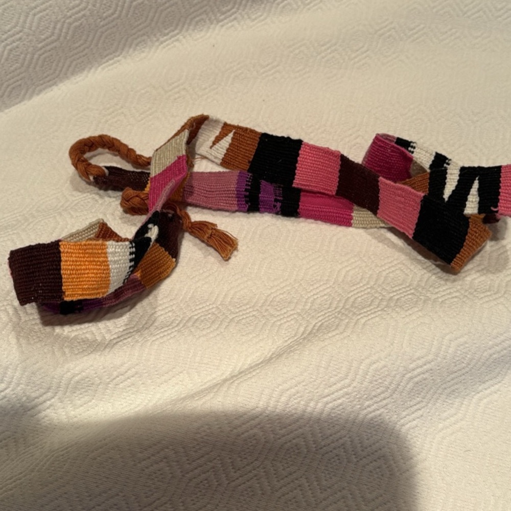 Multicolor Woven Belt or purse strap